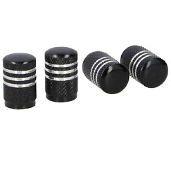 Venttiilihatut 4 kpl musta Dunlop