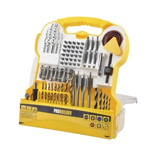 Poranterä + kärkisarja 88 osaa, ProBuilder Poranterä + kärkisarja 88 osaa, ProBuilder