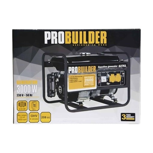 Aggregaatti bensiinikäyttöinen 3000W, 4-tahti ProBuilder Aggregaatti bensiinikäyttöinen 3000W, 4-tahti ProBuilder