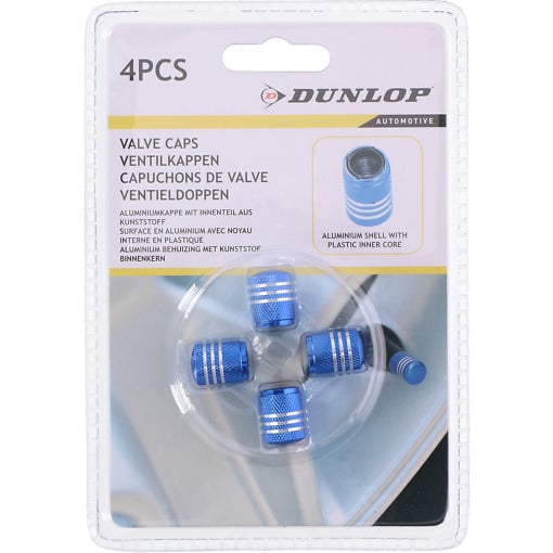 Venttiilihatut 4 kpl sininen Venttiilihatut 4 kpl sininen