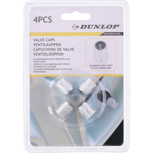 Venttilihatut 4kpl hopea Venttilihatut 4kpl hopea