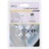 Venttilihatut 4kpl hopea