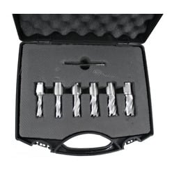 Magneettiporan teräsarja 6 osaa Weldon