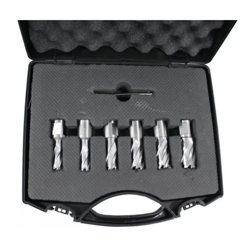 Magneettiporan teräsarja 6 osaa Weldon Magneettiporan teräsarja 6 osaa Weldon