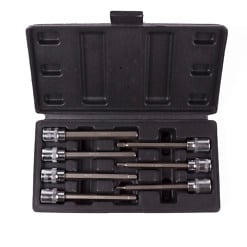 Hylsysarja kuusiokolo HEX 3/8" 7 osaa