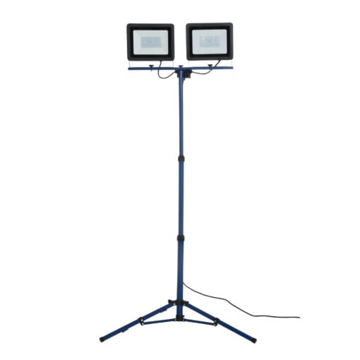Työvalo kolmijalka 2x100 W, 18000 lm, IP44