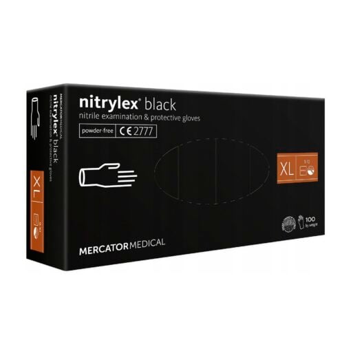 Nitriilikäsine XL 100 kpl musta