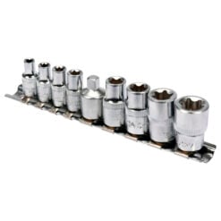 Hylsysarja E-torx 9 osaa