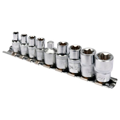 Hylsysarja E-torx 9 osaa