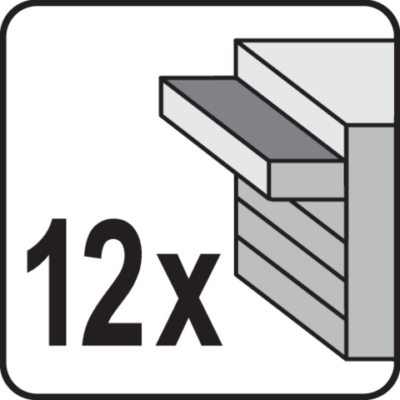 Työkaluvaunu 12 laatikolla, Yato