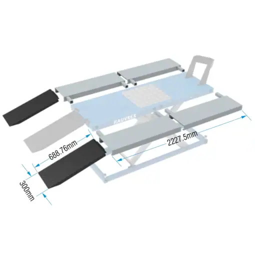 6430062525724-lisarampit-moottoripyoranostimeen Moottoripyöränostin 1000 kg lisälaidoilla, Hauvrex