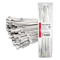 Nippuside ruostumaton 4,6 x 400 mm 100 kpl, Amio