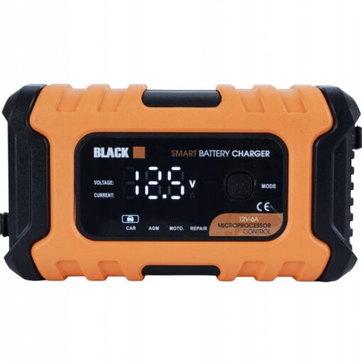 Akkulaturi-12V-6A-Black Akkulaturi-12V-6A-Black