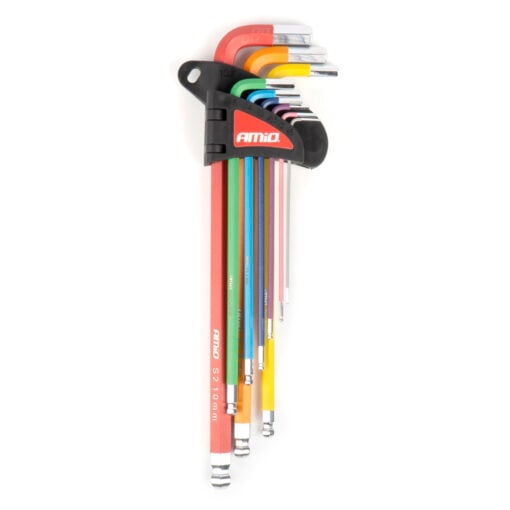 Kuusiokoloavainsarja pitkä 1,5 - 10 mm, Amio