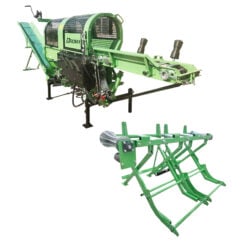 Klapikone PTO kuljetushihnalla ja hydraulisella nostopöydällä, Droma wood
