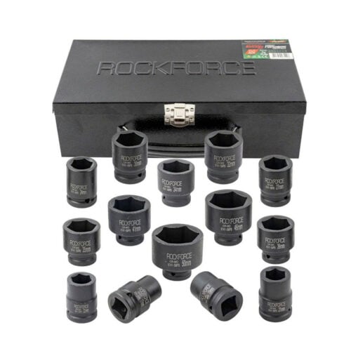 Voimahylsysarja kuusiokanta 6 – 50 mm 3/4″, Rockforce