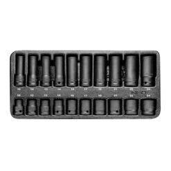 Voimahylsysarja kuusiokanta 1/2" työkaluvaunuun, Neo Tools