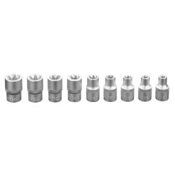 Hylsysarja E-torx 1/2" 9 osaa, Neo Tools