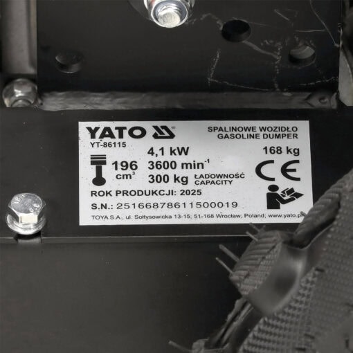 590608311706-Minidumpperi-196-cm³-300-kg-Yato-14 590608311706-Minidumpperi-196-cm³-300-kg-Yato-14