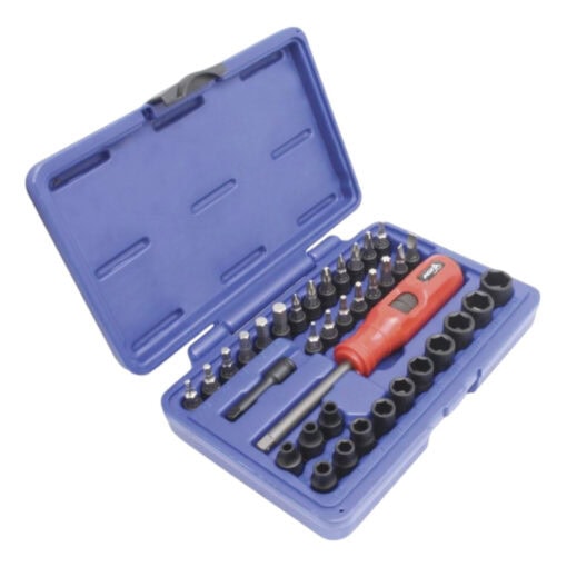 Iskumeisselisarja 1/4″ 37 osaa, Asta