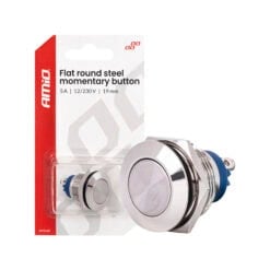 Painonappikytkin 19 mm 5A 12/230 V, Amio