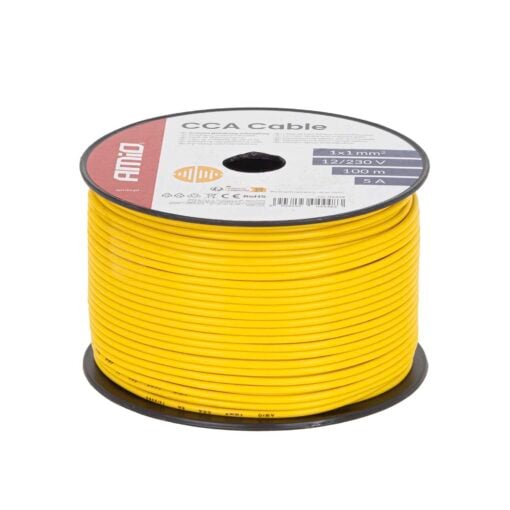 5903293044483-Sahkokaapeli-keltainen-1x1mm2-100m-Amio 5903293044483-Sahkokaapeli-keltainen-1x1mm2-100m-Amio