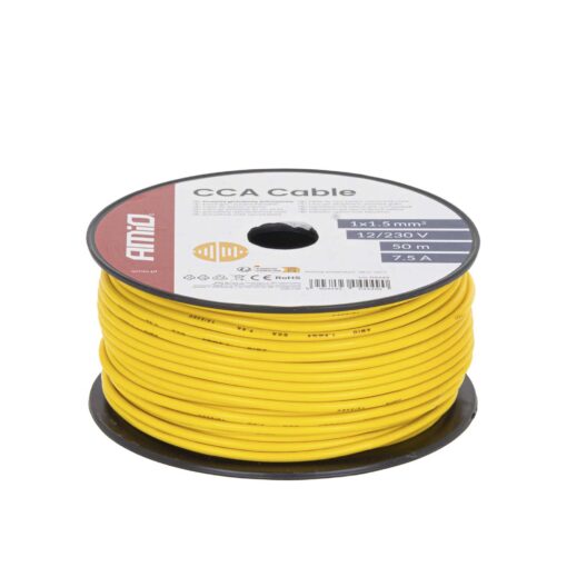 5903293044490-Sahkokaapeli-keltainen-1×1.5mm2-50m-Amio 5903293044490-Sahkokaapeli-keltainen-1×1.5mm2-50m-Amio