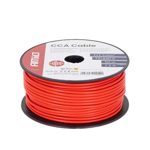 5903293044520-Sahkokaapeli-punainen-1x1.5mm2-50m-Amio 5903293044520-Sahkokaapeli-punainen-1x1.5mm2-50m-Amio