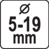 Jarruputkityökalu 5 - 19 mm, Yato