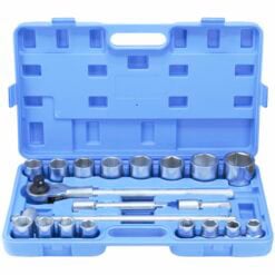 Hylsysarja kuusiokanta 3/4" 19 - 50 mm, Black