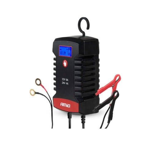 5903293045336-Akkulaturi-digitaalinen-max.8A-12:24V-Amio Akkulaturi digitaalinen max.8A 12/24V, Amio