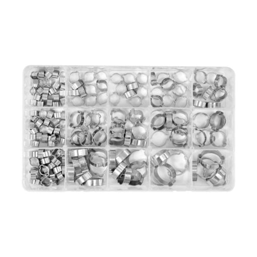 Puristettava letkunkiristin lajitelma 175 osaa, Yato