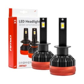 LED-ajovalopolttimot H1 90W 9900lm, Amio