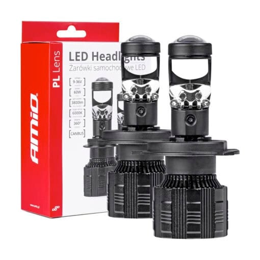 LED-ajovalopolttimot H4 60W 3800lm, Amio
