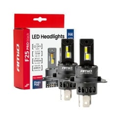LED-ajovalopolttimot PRO H4 70W 5540lm, Amio