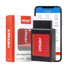 OBD II vikakoodinlukija bluetooth, Amio