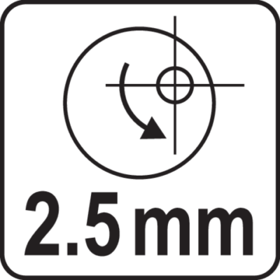 Epäkeskohiomakone paineilma 2.5mm, Yato