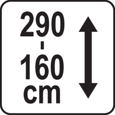 Asennustuki 160–290 cm, Vorel