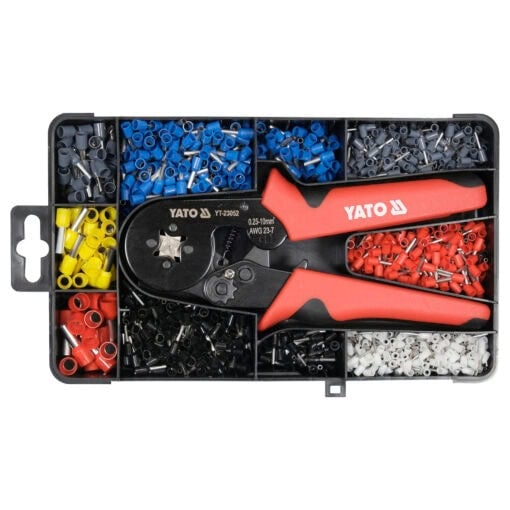 5906083092626-Paateholkkipihdit-ja-paateholkki-lajitelma-Yato Pääteholkkipihdit ja pääteholkki lajitelma, Yato