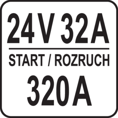 Akkulaturi / apukäynnistin 12/24V 20-400 Ah, Yato