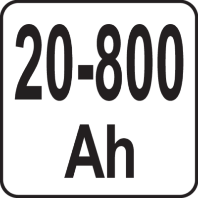 Akkulaturi / apukäynnistin 12/24V 20-800 Ah IP20, Yato