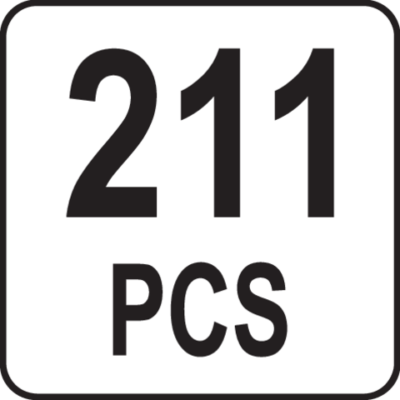 Työkaluvaunu työkaluilla 211 osaa, Yato