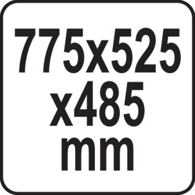 Työkalukaappi 775x525x485 mm, Vorel