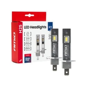 LED-ajovalopolttimot H1 20W 2920lm, Amio