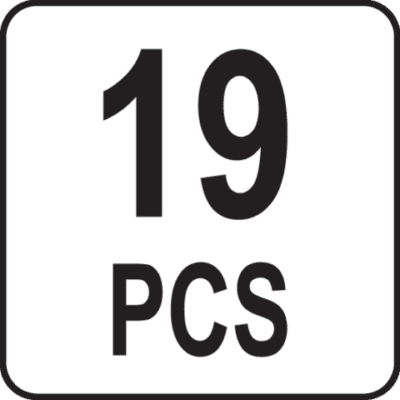 Suutinpesän puhdistussarja 1/4" 19 osaa, Yato