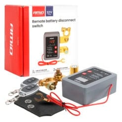 Akun päävirtakatkaisin kauko-ohjauksella 12V 240A, Amio.