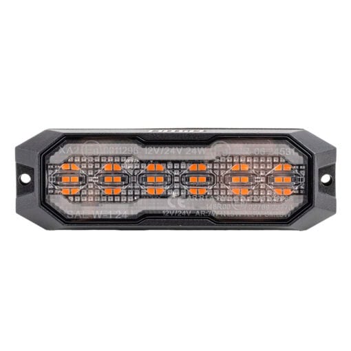 LED-tasovilkku oranssi sivuäärivalo 12/24V 24W, Amio.