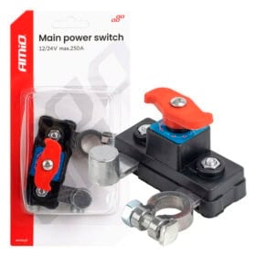 Akun päävirtakytkin 12/24V max.250A, Amio
