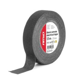 Eristysteippi 19 mm musta kangasvahvisteinen, Amio