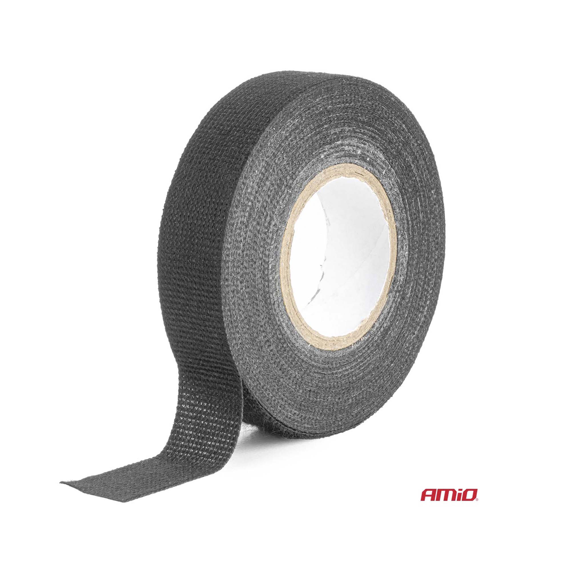 Eristysteippi 19 mm musta kangasvahvisteinen, Amio - Image 2